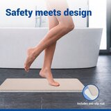 Wenko Bež kupaonska prostirka od dijatomita 39x60 cm Simi – | shoptok.hr