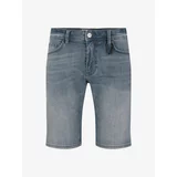 Tom Tailor Grey Blue Men's Denim Shorts Denim - Men's