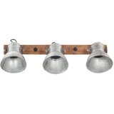  Industrijska zidna svjetiljka srebrna 65 x 25 cm E27 - Srebrno 1 1 Ravno – 3 sjenila | shoptok.hr