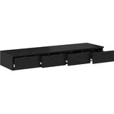  Ladice za krevet s ladicama Crni hrast 120 x 36,5 x 16,5 cm | Eponuda.ba