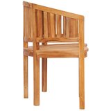 vidaXL Klupa u obliku banane od masivne tikovine 151 cm | shoptok.hr