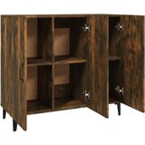  Komoda boja dimljenog hrasta 90 x 34 x 80 cm konstruirano drvo | shoptok.hr