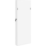  Zidni ormarić za nakit s ogledalom bijeli 37,5 x 10 x 106 cm | Eponuda.ba