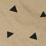  Ručno rađeni tepih od jute s uzorkom trokuta 90 cm | shoptok.hr
