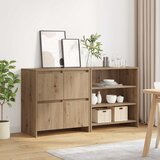  Kreveta 2 pcs Umjetnički hrast 70 x 41 x 75 cm | shoptok.hr
