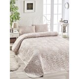 Hanah home komplet posteljina za single krevet Krem-Bela