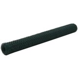 vidaXL Žična mreža za ograjo jeklo s PVC oblogo 25x1,2 m zelena Cene