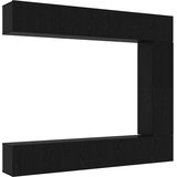  Set TV komoda Zidne 5 pcs Crni hrast Konstruirano drvo | shoptok.hr
