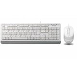 A4Tech F1010 USB US bela tastatura + USB beli miš Cene