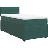 Maison Chic Box spring postelja - Vzmetna postelja z vzmetnico temno zelen 90x190 cm žamet SL5504, (21906243) | Shoptok.si