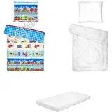 Posteljina set 5 elemenata za krevet 180x80 cm - Uzorak 20a