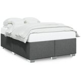 vidaXL Posteljni okvir temno siv 140x190 cm blago Cene