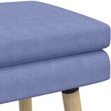  Klupa s dvostrukim slojem Traper plava 60 x 40 x 46 cm Tkanina | Eponuda.com