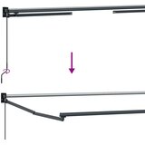  Električni sklopivi okvir tende Antracit 3 x 2,5 m Aluminij | shoptok.hr