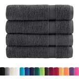 vidaXL Ručnici za kupanje 4 kom antracit 100x150cm 600 gsm 100 % pamuk | shoptok.hr