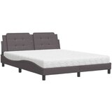 Krevet s madracem sivi 160 x 200 cm od umjetne kože | shoptok.hr