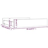  Posteljni predal 2 kosa bela trdna borovina, (20766644) | Shoptok.si
