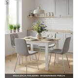 Libra stolica - svijetlosiva tkanina / kromirane noge x 1 | shoptok.hr