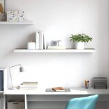  Plutajuća zidna polica boja hrasta i bijela 120x23,5x3,8 cm MDF | shoptok.hr