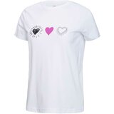 BRILLE Ženska majica kratkih rukava Heart Graphic SD230621 bela Cene