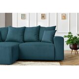 Bobochic Paris Plava baršunasti kutna garnitura Enjoy – | shoptok.hr