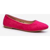 EVENTO Women's Pink Suede Ballerina Flats Kommia | shoptok.hr