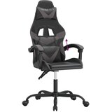  Igraća stolica crno-siva od umjetne kože | shoptok.hr