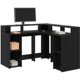  Stol s policom Crni hrast 130 x 130 x 91 cm Konstruirano drvo | Eponuda.com