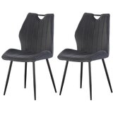 MID.YOU Set Stolov Christin, Antracit, 2 Kos | Shoptok.si