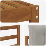  Set vanjskih sofa 5 pcs Prirodna i svijetlo siva | shoptok.hr