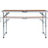  Sklopivi stol za kampiranje aluminijski 120 x 60 cm | shoptok.hr
