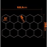  LED stropno svetlo LED/570W/85-265V 4000K 522x298 cm CRI 90 IP54 belo | Eponuda.com