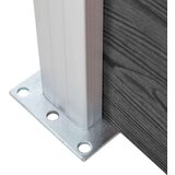  Panel za ogradu WPC 175 x 186 cm crni | shoptok.hr