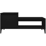  Stolić za kavu crni 100 x 50 x 45 cm od konstruiranog drva | shoptok.hr