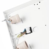  plafonska svetiljka natural square 4xE27/15W/230V 39x39 cm borovina/crna | Eponuda.com