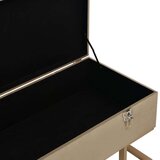  Klupa s pretincem za pohranu 105 cm bež baršunasta | shoptok.hr