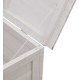  Vrtna kutija za pohranu bijela 198,5x50x56,5cm masivna jelovina | shoptok.hr