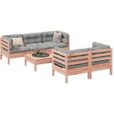  6-dijelni set vrtnih sofa od duglazije i jelovine s jastucima | Eponuda.com