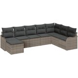  Sjedeća garnitura za vrt 8 kom. Siva poliratan 287,5 x 177,5 x 69 cm | shoptok.hr