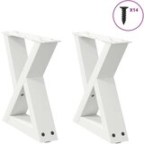  noge kavne mize 2 kosa bela 30x(30-31,3) cm jeklo Cene