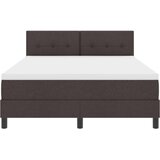  Krevet s uzglavljem i madracem tamno smeđi 140x190 cm tkanina | shoptok.hr