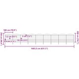  Vrtna ograda s vrhom koplja Čelik 1603,5x200 cm Crna | shoptok.hr