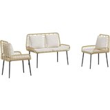  Vrtni set za objed 3 pcs Crna Antracit 109 x 63 x 83 cm | shoptok.hr