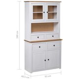 vidaXL Visoka komoda bijela 93x40,5x180 cm borovina asortiman | shoptok.hr