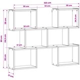  Polica na zidu Betonska siva 103 x 17 x 80 cm Konstruirano drvo Slike