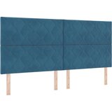  s opruga kutije Tamno plava 200 x 200 cm Baršun | shoptok.hr
