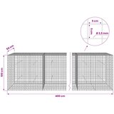  Gabion s žicom debljine 3,5 mm i mrežom 5x5 cm 400x50x100 cm | shoptok.hr