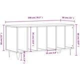 Ormarić za ploče boja hrasta 100x38x48 cm od konstruiranog drva | shoptok.hr