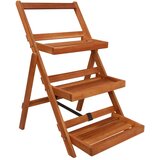 Maison Chic 3-nadstropno Stojalo za rože - Stojalo za cvetje 50x63x80 cm trden akacijev les, (21790275) | Shoptok.si