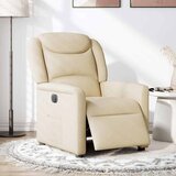 Maison Chic Električni naslanjač - Relax naslanjač krem tkanina, (22061762) | Shoptok.si
